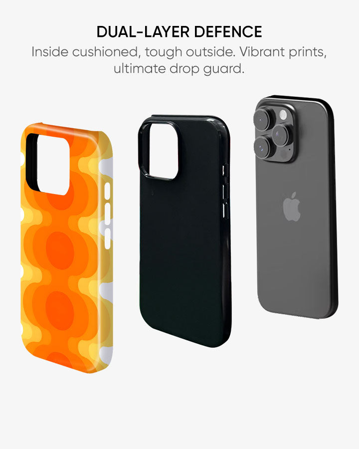 Ice Candy Orange Glossy Armour Shell Phone Cover
