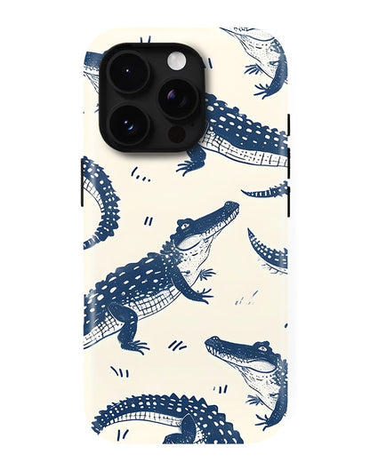 Coastal Crocodile Gators Glossy Armour Shell Phone Cover