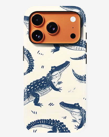 Coastal Crocodile Gators Glossy Armour Shell Phone Cover