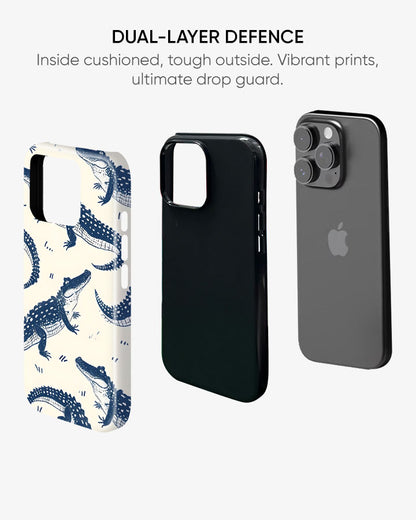 Coastal Crocodile Gators Glossy Armour Shell Phone Cover