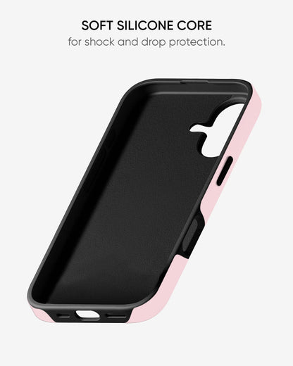 Adorable Bow Hearts Glossy Armour Shell Phone Cover