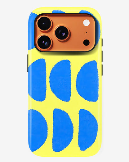 Blue Lemon Pop Glossy Armour Shell Phone Cover