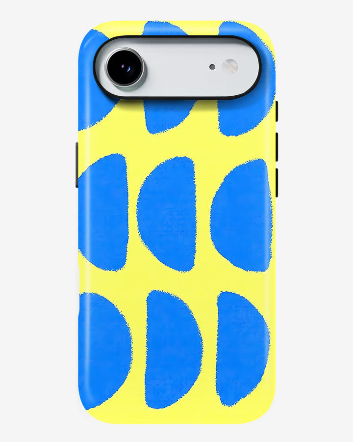 Blue Lemon Pop Glossy Armour Shell Phone Cover