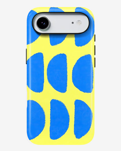 Blue Lemon Pop Glossy Armour Shell Phone Cover