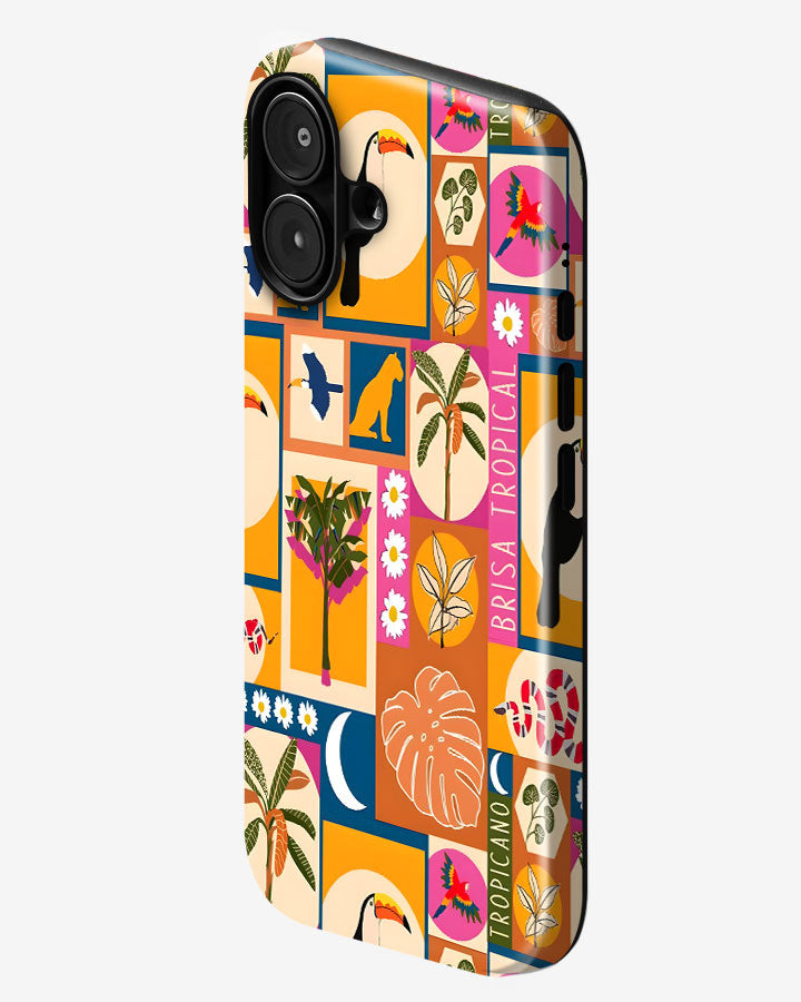 Tropical Pop Glossy Armour Shell Phone Cover