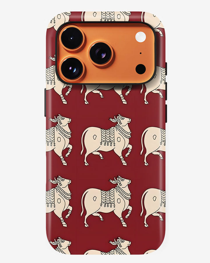 Maroon Cavalier Glossy Armour Shell Phone Cover