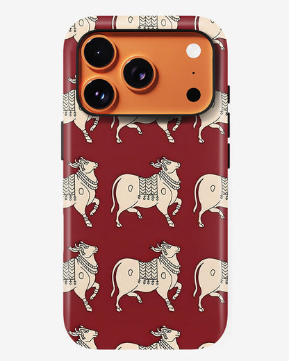 Maroon Cavalier Glossy Armour Shell Phone Cover