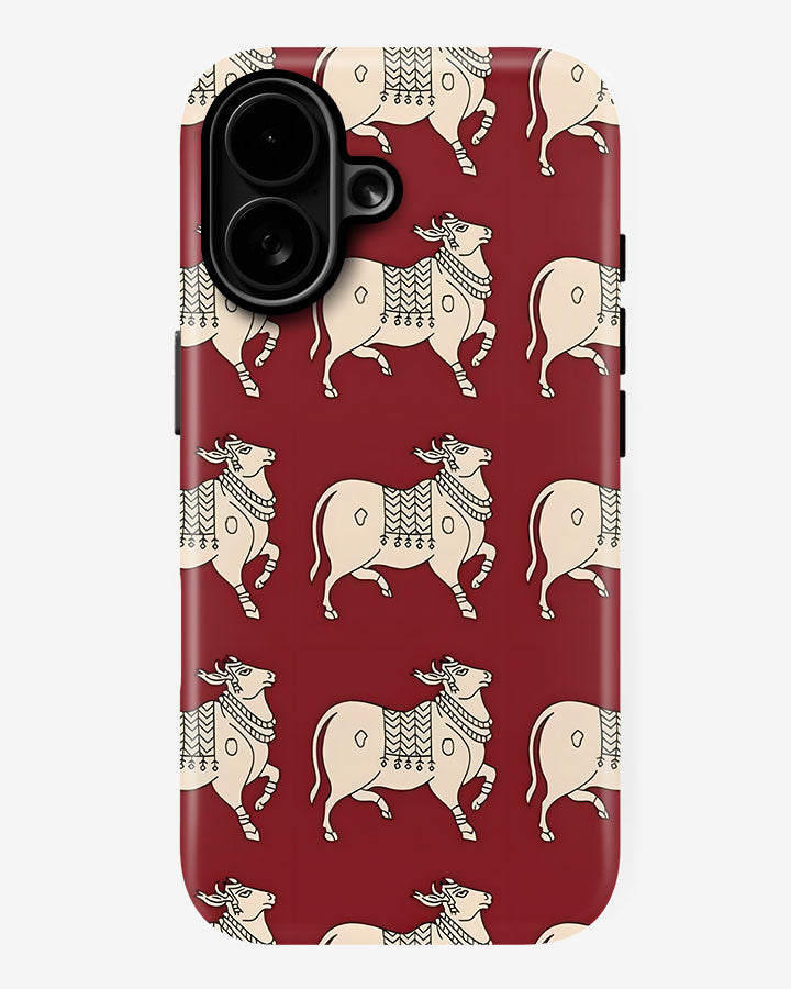Maroon Cavalier Glossy Armour Shell Phone Cover