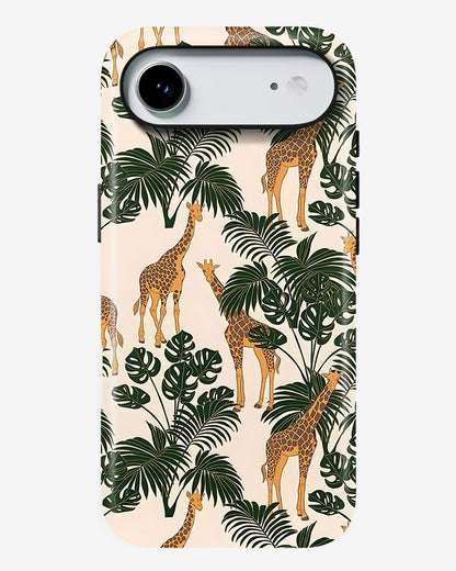 Savanna Tropical Giraffe Glossy Armour Shell Phone Cover