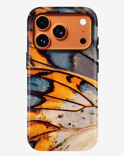 Amber Monarch Wings Glossy Armour Shell Phone Cover