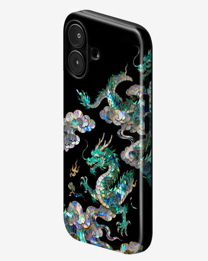 Mystic Jade Dragon Glossy Armour Shell Phone Cover