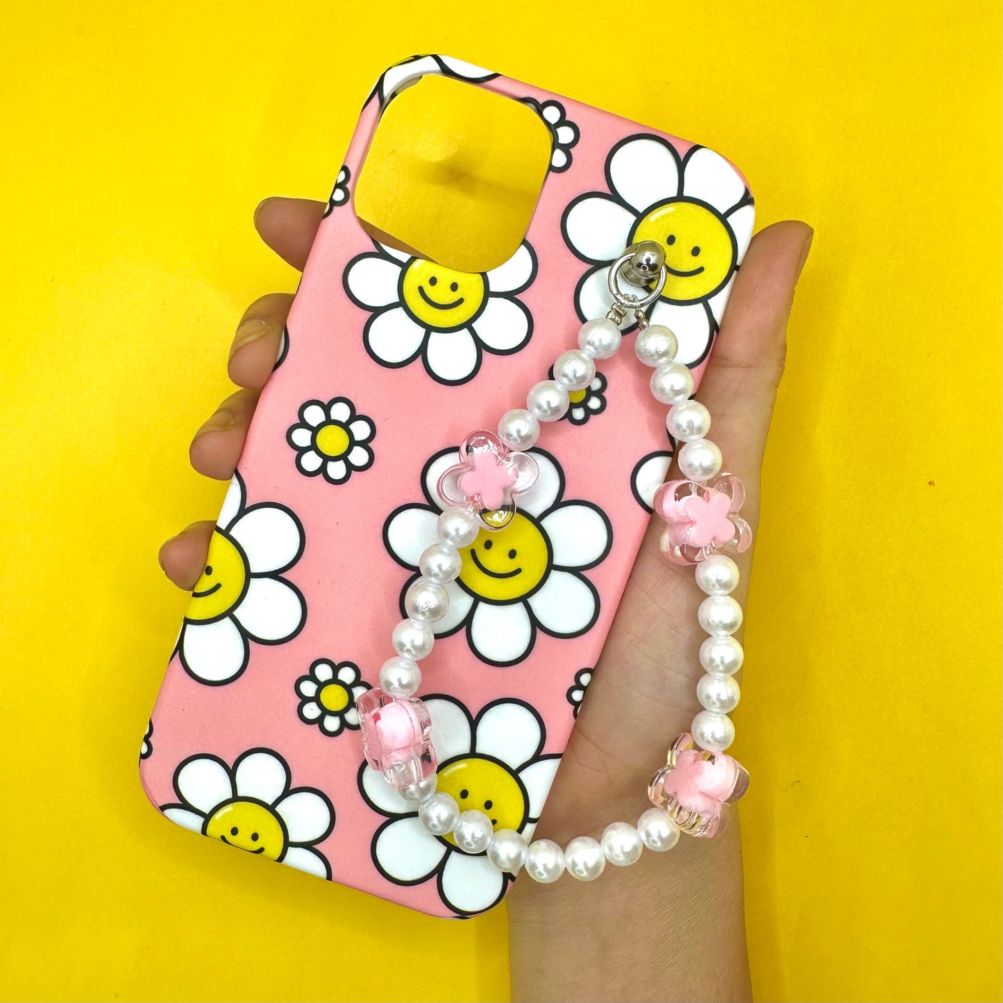FlowerBae Pinkpearl Fall Chain Phone Cover - Casebasket