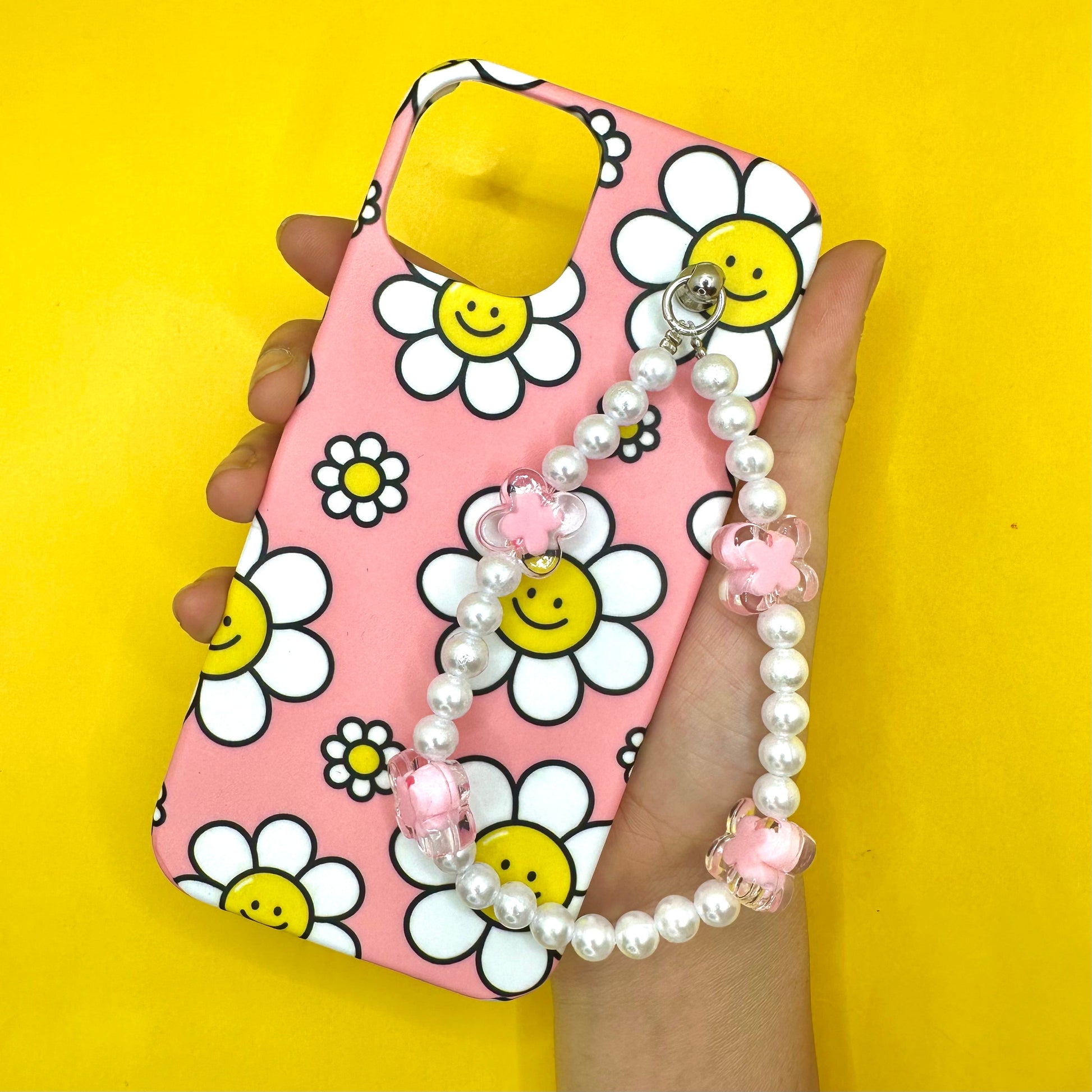 FlowerBae Pinkpearl Fall Chain Phone Cover - Casebasket