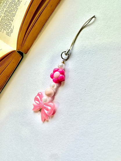 Barbie Bow Mini Phone Chain Charm