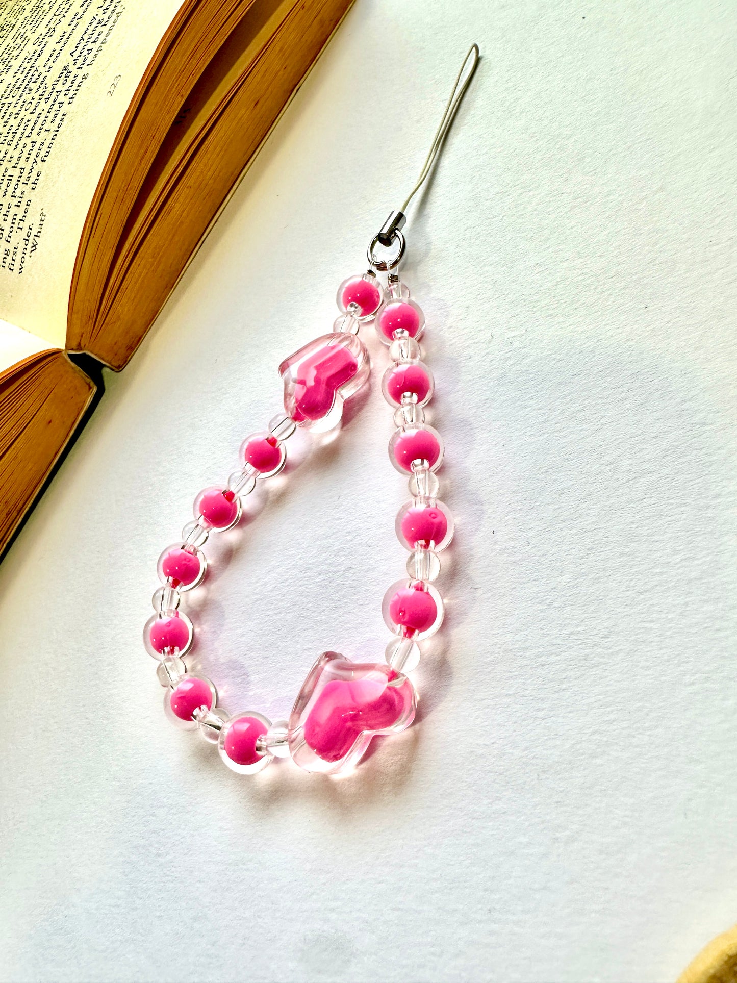 Hot Pink Phone Chain Charm