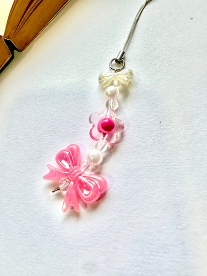 Sugarplum Bow Phone Chain Charm