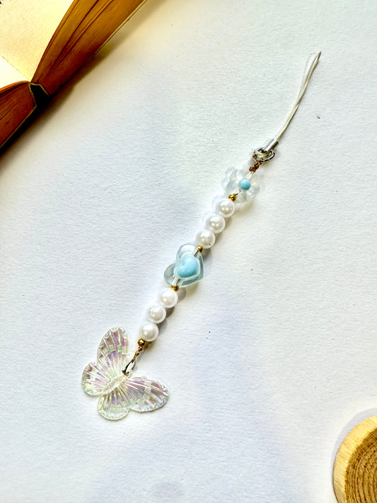 Icy Sky Fairy Phone Chain Charm