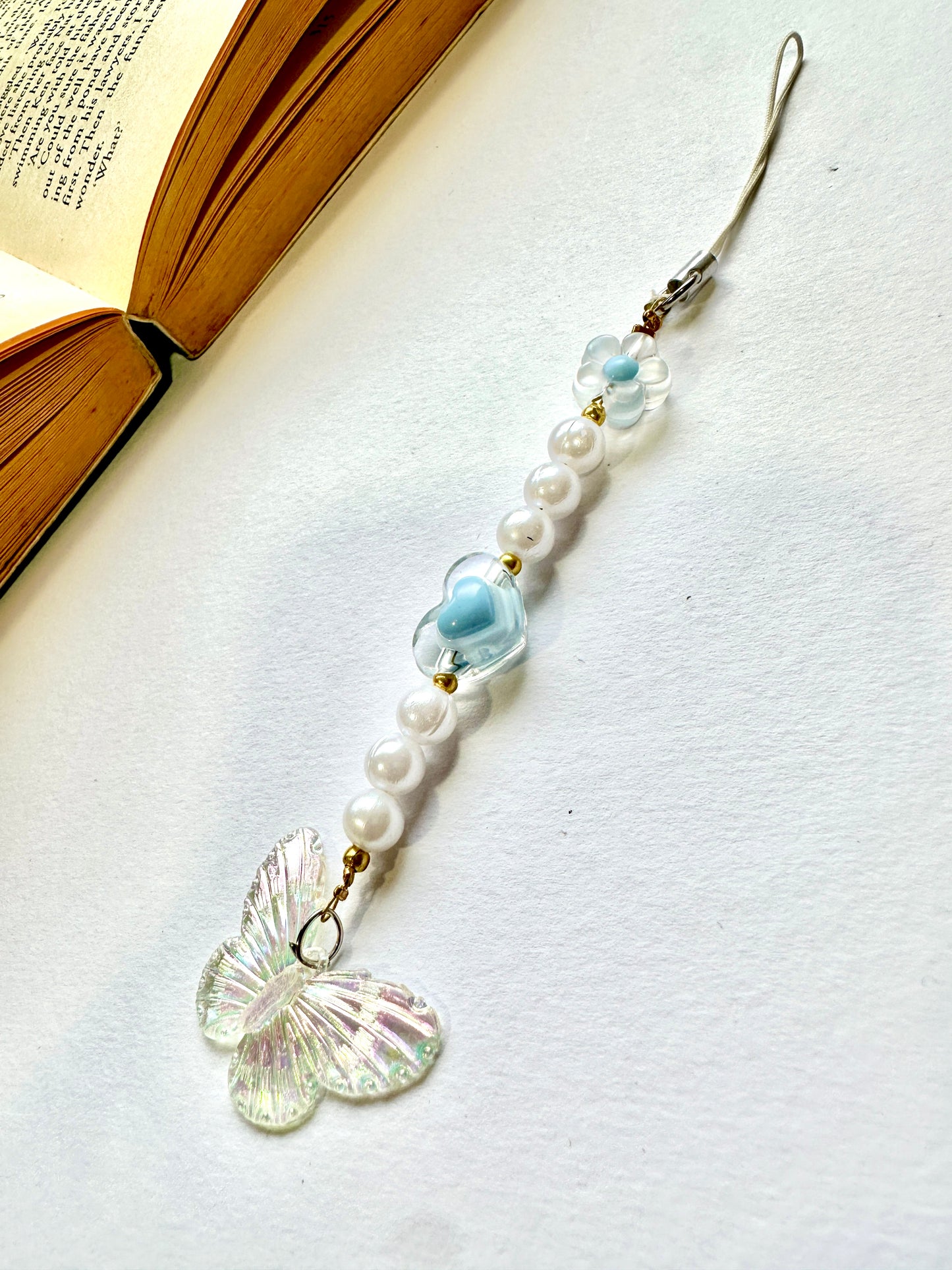Icy Sky Fairy Phone Chain Charm