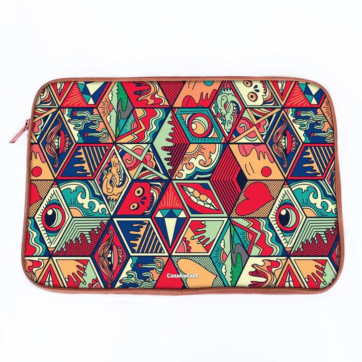 Psychedelia Print Laptop Sleeve
