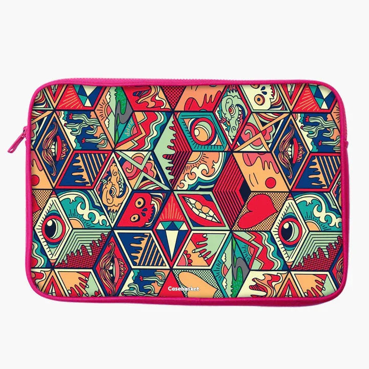 Psychedelia Print Laptop Sleeve