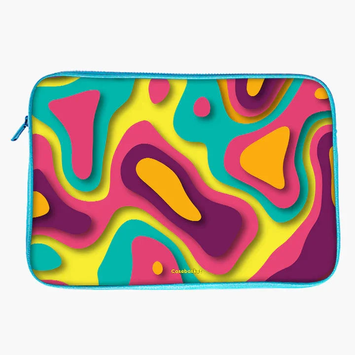 Jazzy Pop Print Laptop Sleeve
