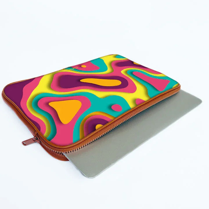 Jazzy Pop Print Laptop Sleeve