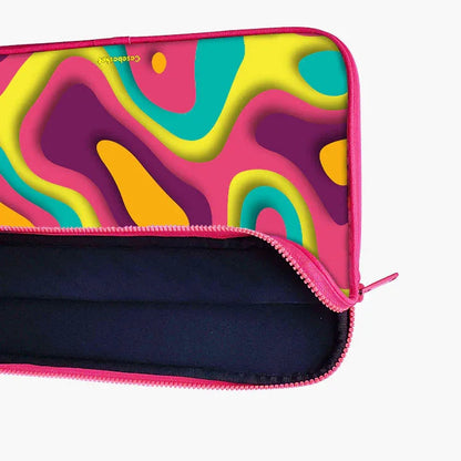 Jazzy Pop Print Laptop Sleeve