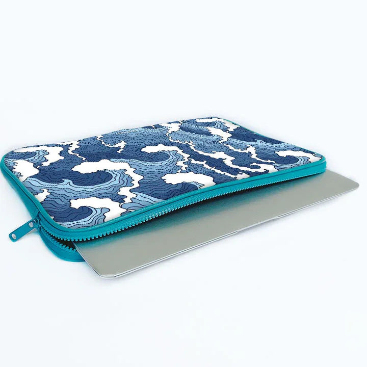 Wave Whispers Print Laptop Sleeve