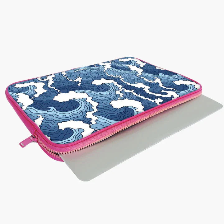Wave Whispers Print Laptop Sleeve