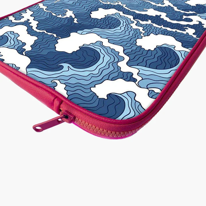 Wave Whispers Print Laptop Sleeve