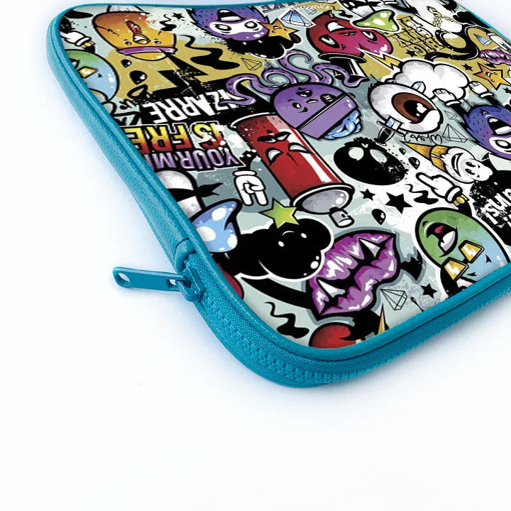 Doodle Doo Print Laptop Sleeve