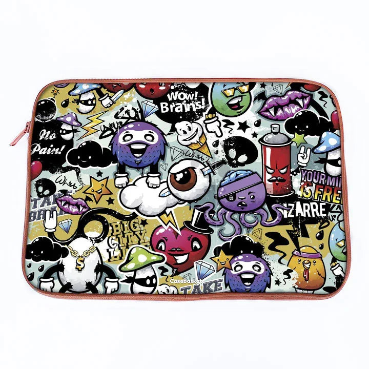 Doodle Doo Print Laptop Sleeve