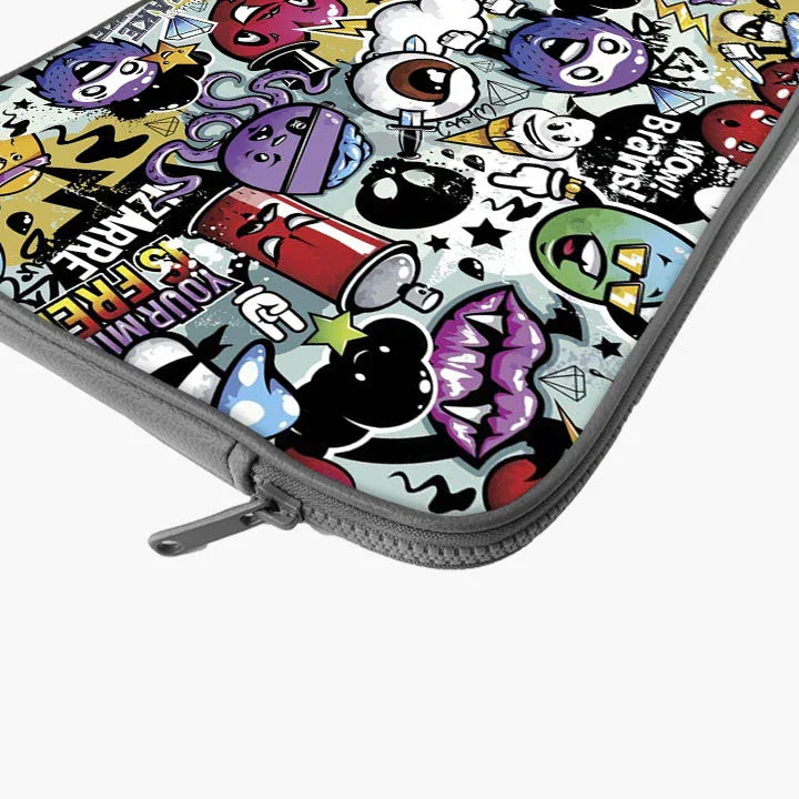 Doodle Doo Print Laptop Sleeve