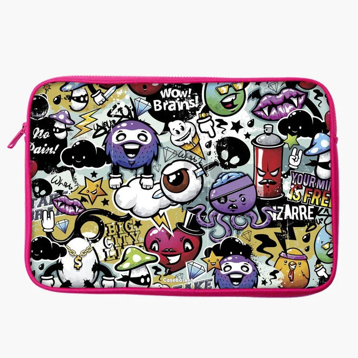 Doodle Doo Print Laptop Sleeve