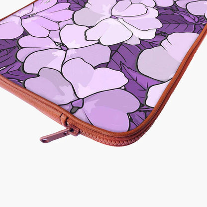 Lilac Blossom Print Laptop Sleeve