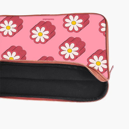 Floral Delight Print Laptop Sleeve