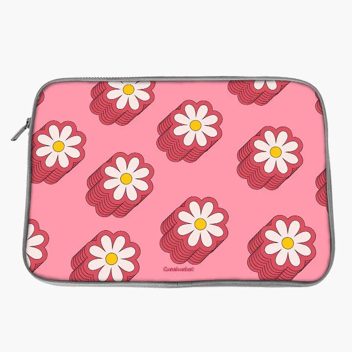 Floral Delight Print Laptop Sleeve