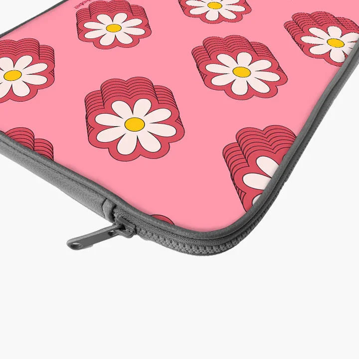 Floral Delight Print Laptop Sleeve