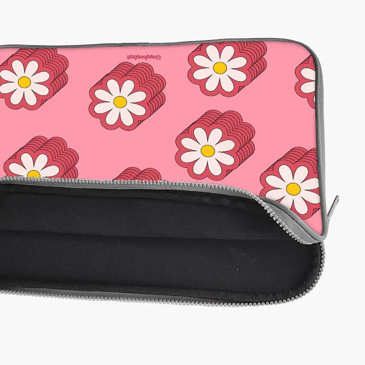 Floral Delight Print Laptop Sleeve