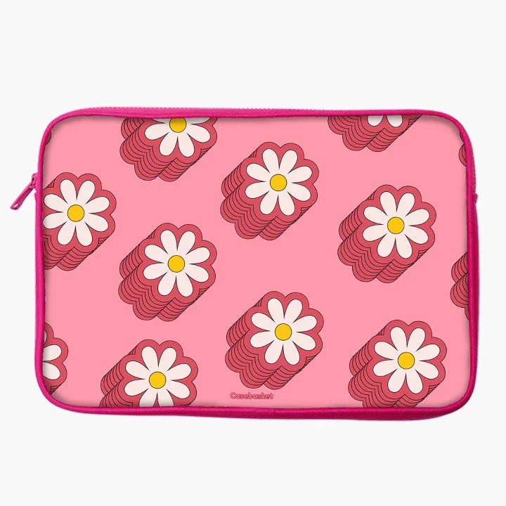 Floral Delight Print Laptop Sleeve