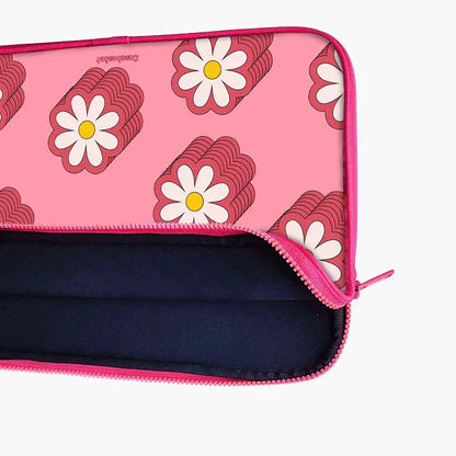 Floral Delight Print Laptop Sleeve