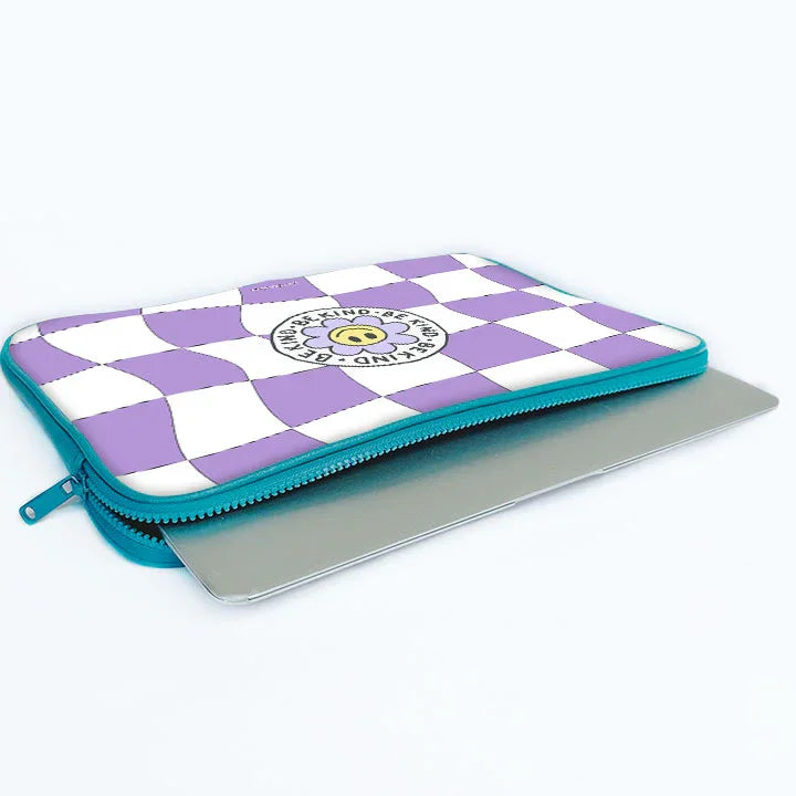 Be Kind Funky Print Laptop Sleeve