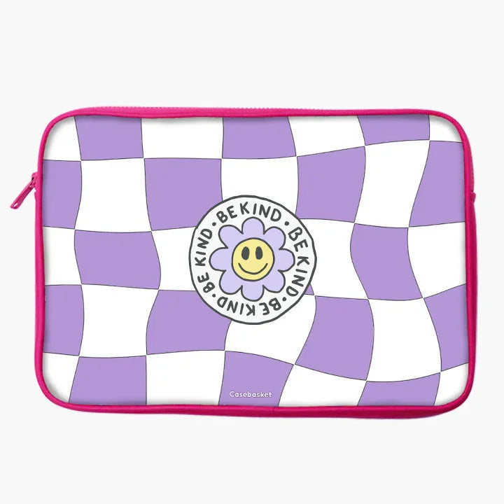 Be Kind Funky Print Laptop Sleeve