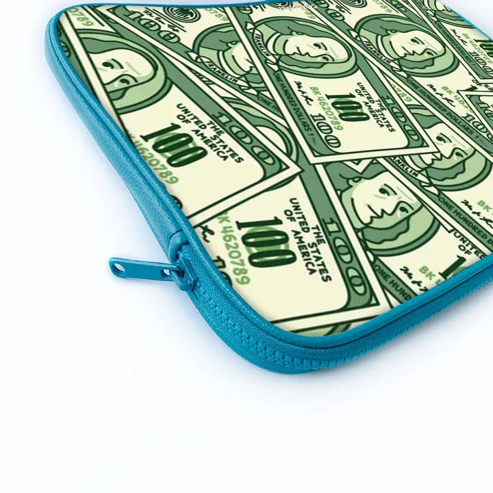 Quirky Currency Print Laptop Sleeve