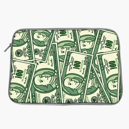 Quirky Currency Print Laptop Sleeve