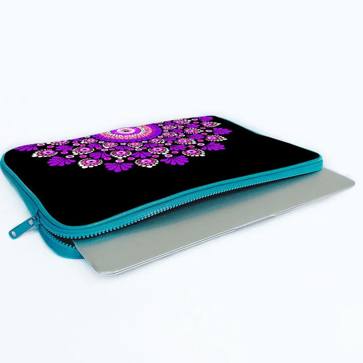 Pinkple Mandala Print Laptop Sleeve