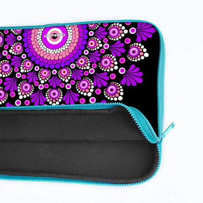 Pinkple Mandala Print Laptop Sleeve