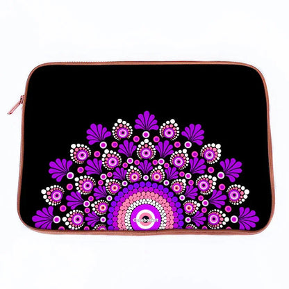 Pinkple Mandala Print Laptop Sleeve