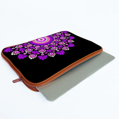 Pinkple Mandala Print Laptop Sleeve