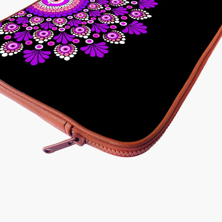 Pinkple Mandala Print Laptop Sleeve